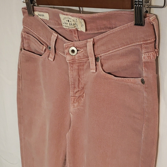 Lucky Brand Brooke Skinny Jeans Dusty Rose sz00/24 - Picture 4 of 12
